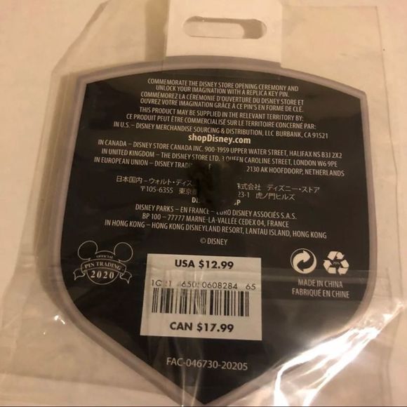 Disney Store Fantasia 80th Anniversary Collectible Key Pin – Special Edition - Picture 3 of 3